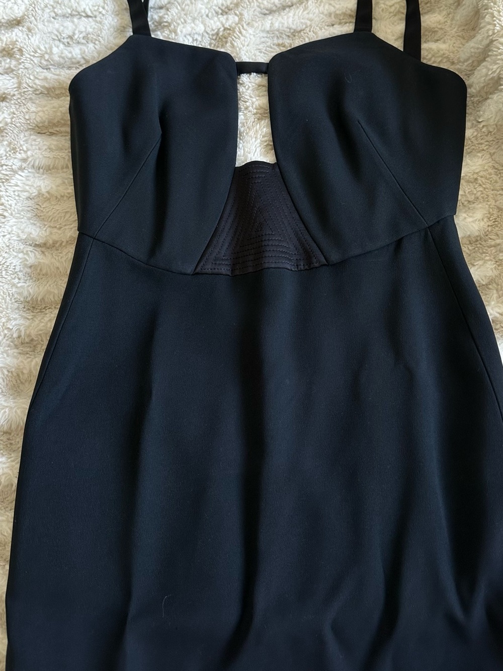 Tom Ford Square Neckline Midi Length Black Dress - Picture 9 of 15